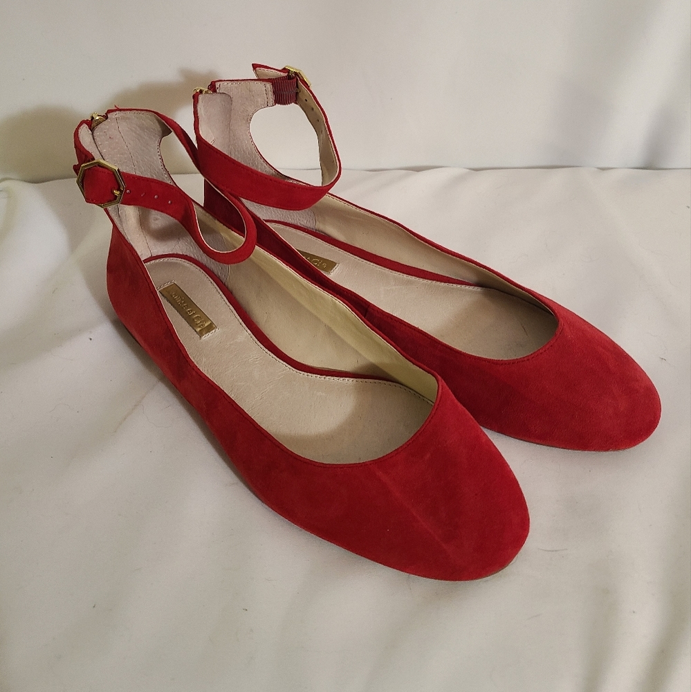 Louise et cie red Suede flats
